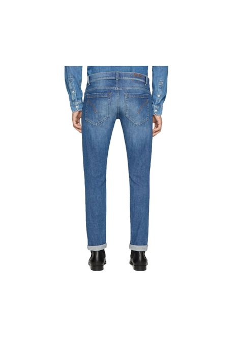 Jeans Dondup uomo UP232DSH365 George blu medio skinny denim stretch riciclato DONDUP | Jeans | UP232DSH365 IQ3800